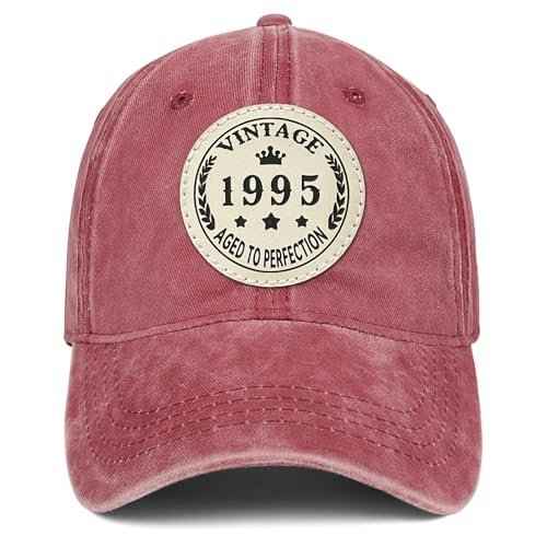 30th Birthday Gifts for Men Women Vintage 1995 Hat 30 Year Old Birthday Gifts Idea 100% Washed Cotton Hat