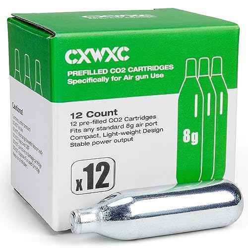 8 Gram/ 12 Gram/ 88 Gram CO2 Cartridges for Paintball - CO2 Cylinder CO2 Cartridges for Airsoft, Air Gun, Pepper Gun P2P HDP 50 Compact