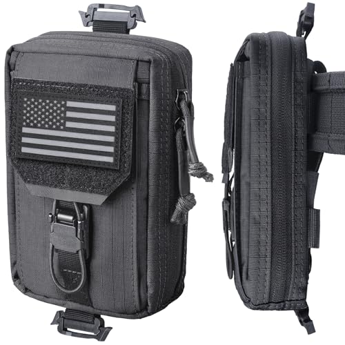 RXW Tactical Phone Pouch Black MOLLE Phone Holder Belt & Vest
