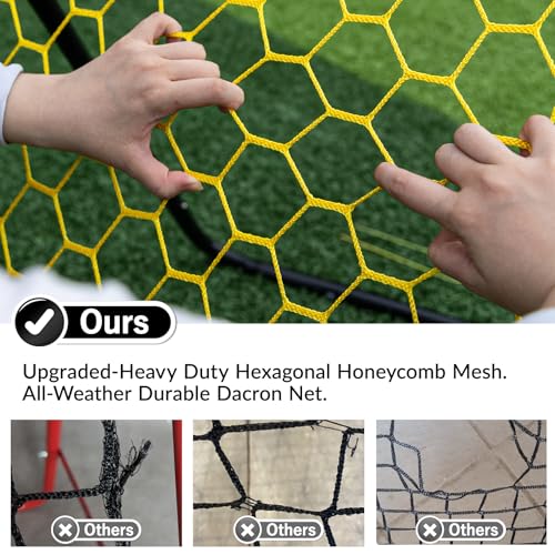 Happy Jump Portable Soccer Rebounder Net 3.3 x 3.3 ft for Kids Training