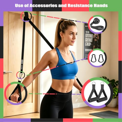 Resistance Bands Set 7 Levels for Full-Body Workout & Physical Therapy - Eco-Friendly TPE Material