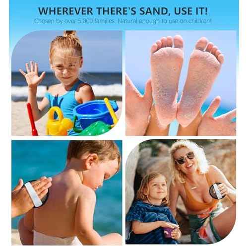 Sand Remover for Beach Cleaner Eraser for Family Wipe Off Mitt Duster Brush Vacation Trip Hawaii Honeymoon Essential Gift Costa Rica Must Haves Resort Rio de Janeiro Punta Cana Beach Towel Sunshine