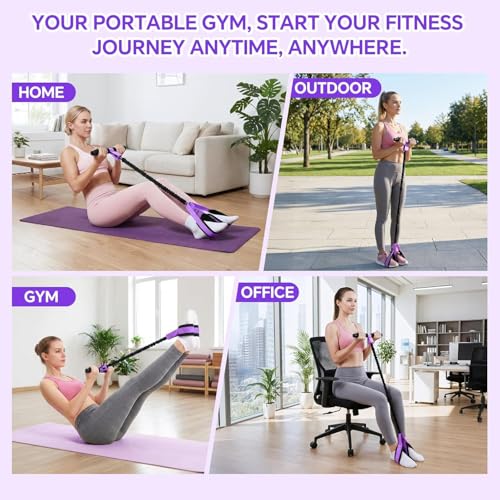Purple Pedal Resistance Band for Full Body Home Workout - Postpartum & Strength Training