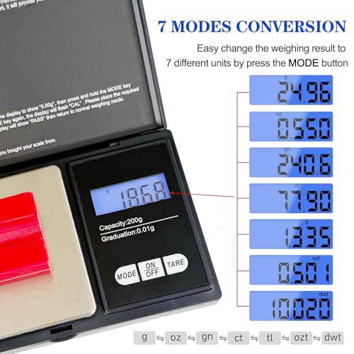 Digital Arrow Grain Scale for Archery with Backlight LCD, High Precision, Portable