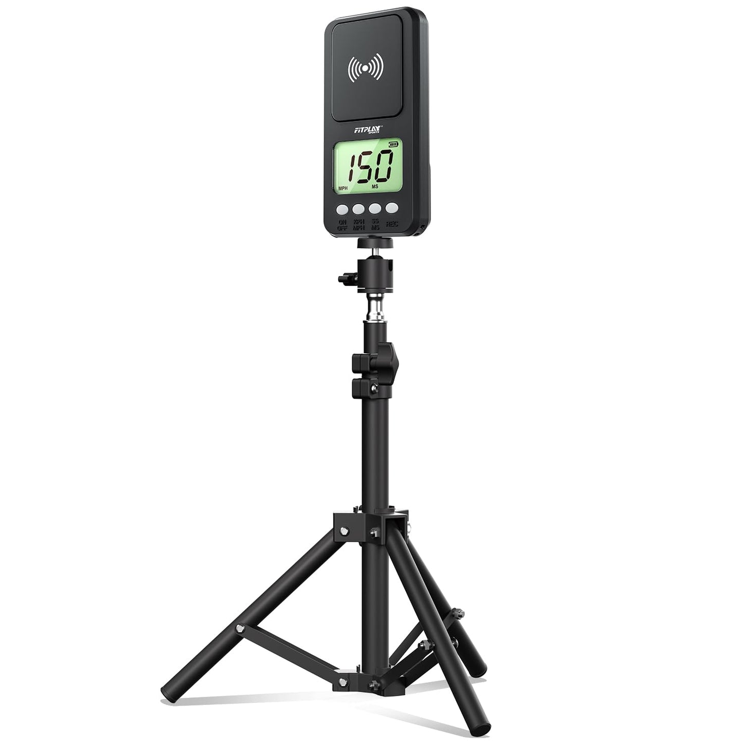 Rotatable Baseball Radar with Tripod,High-Speed Pitching & Swing Tracker,Accurate Speed Radar Gun with Memory Recall & LCD Display,Handheld or Hand Free Speed Sensors Equipment for All Baseball Player