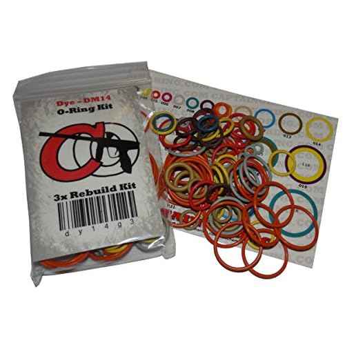 Tippmann 98, A5, X7, FT-12, Gryphon, Triumph, US Army - Color Coded 3X Oring Rebuild Kit