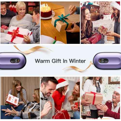 coldSky Hand Warmers Rechargeable 2 Pack, Magnetic Electric Hand Warmer with Digital Display, Reusable Handwarmers Heat Up to 140¢µ, Portable Pocket Heater Warm Gift for Outdoors, Camping, Hunting