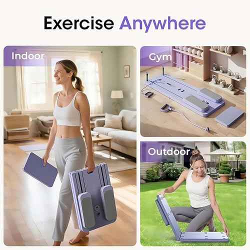 Pilates Board-Pilates Reformer Board,Multi-Purpose Portable Pilates Reformer Machine Home Pilates Kit for Home Workout,Fitness, Exercise,Abs,Core Equipment