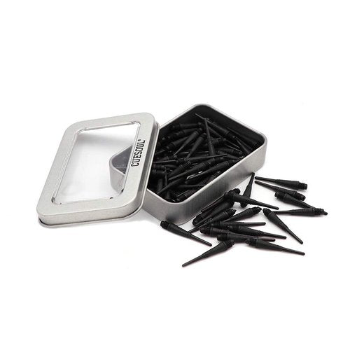 CUESOUL Soft Tip Darts Points 2BA Thread Black,Pack of 100 pcs