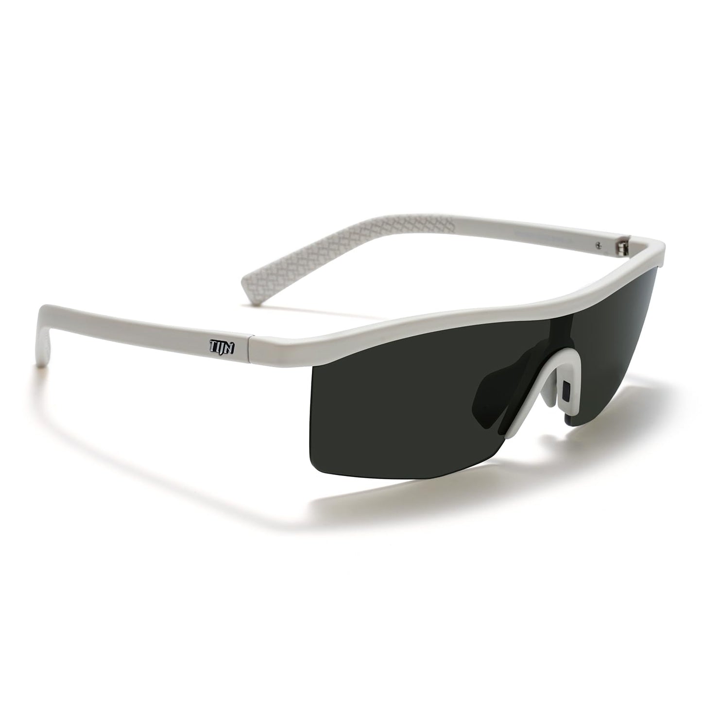 TIJN Anti-Slip Sports Sunglasses for Men Women, UV400 Running Baseball Cycling Golf Hiking Fishing Wrap Around Outdoor Glasses, Mechapulse