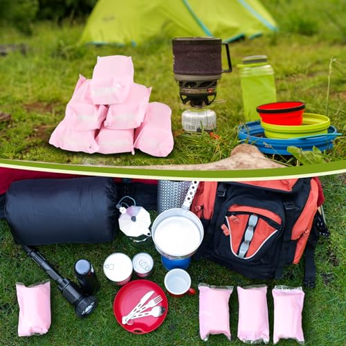 Travel Toilet Paper Rolls - Soft Bulk Pack, 12 Pink Rolls, Compact & Lightweight