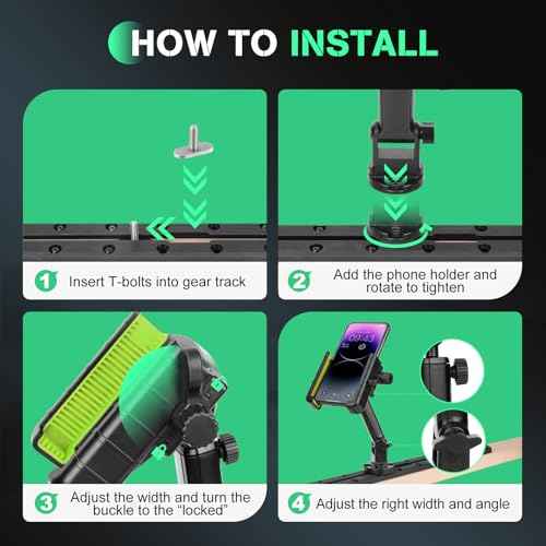 Hikeen Kayak Phone Holder, 360¡ÆAdjustable Phone Holder with Long Arm, Kayak Fishing Accessories, Kayak Phone Mount Compatible with Smartphone from 4''-7''£¨1Pack£©