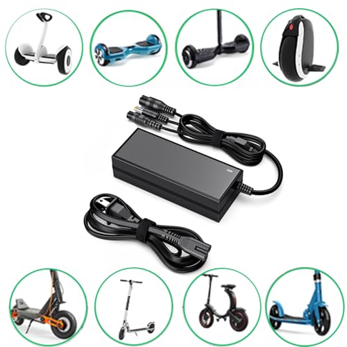 42V 2A Replacement Charger for E-Scooters & E-Bikes with 3 Claw Ports