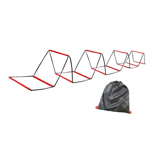Colaxi Agility Ladder Football Footwork Ladder Workout Flexible Multipurpose Home Gym Folding Agility Training Equipment 42 Cmx42 cm, 12 Grids with Bag