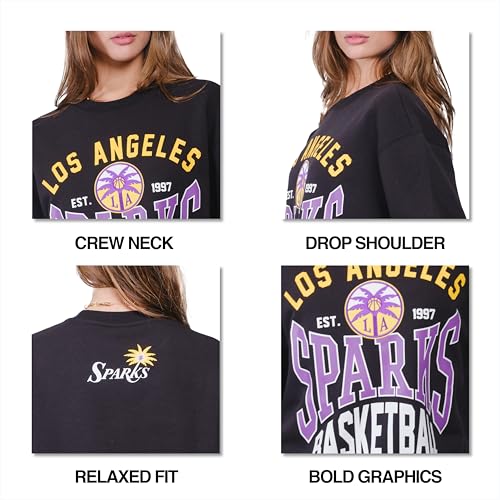 Unisex Oversized WNBA Crewneck Sweatshirt - Chicago Sky, Medium, Team Color