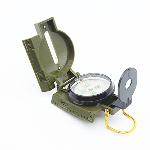 Waterproof Multifunctional 1pc Survival Compass - Portable ABS Material, No Battery Required - for Hiking, Camping, and Travel