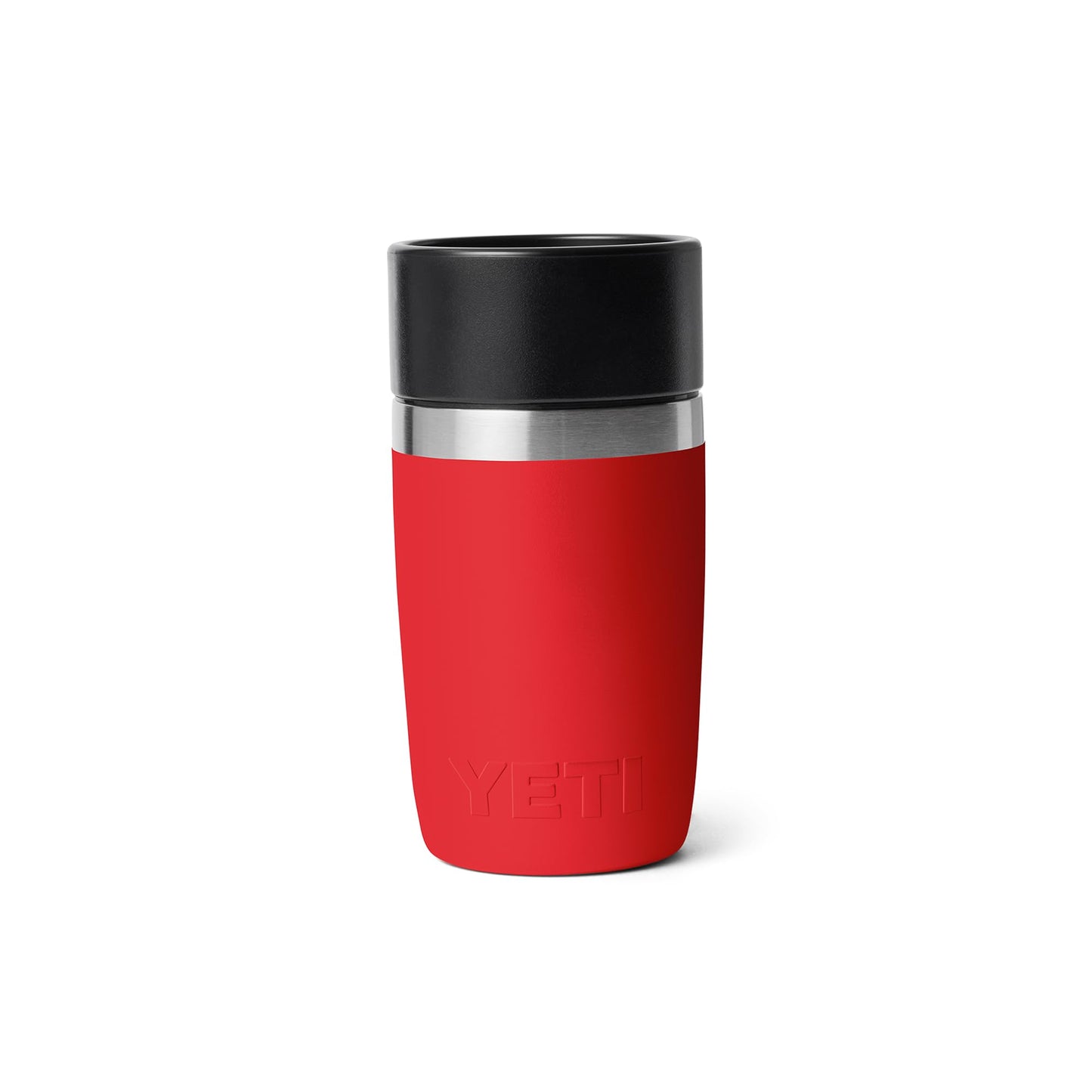 YETI Rambler 8 oz Travel Bottle, Stainless Steel, Vacuum Insulated with Leakproof Commuter Cap, Rescue Red
