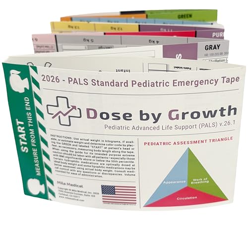 Pediatric Emergency Color-Coded Tape for Pediatric & Infant Care with Guidelines