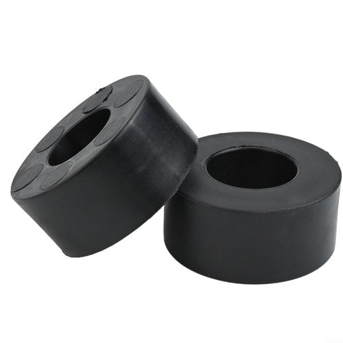Rubber Barbell Guide Rod Spacers Weight Stack Spacers 26Mm Diameter Guide Rod Cushions Anti-Collision Barbell Plate Spacers For Weight Machine Training Equipment Black 4 Pack