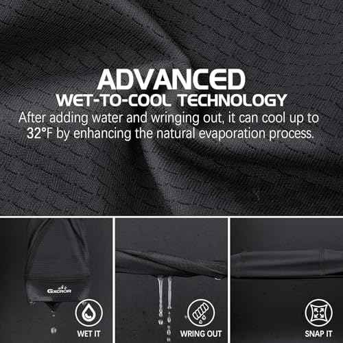 GXCROR 3 Pack Cooling Skull Cap with Sweat-Wicking & Anti-Odor Technology Quick-Dry Helmet Liner for Cycling Motorcycle