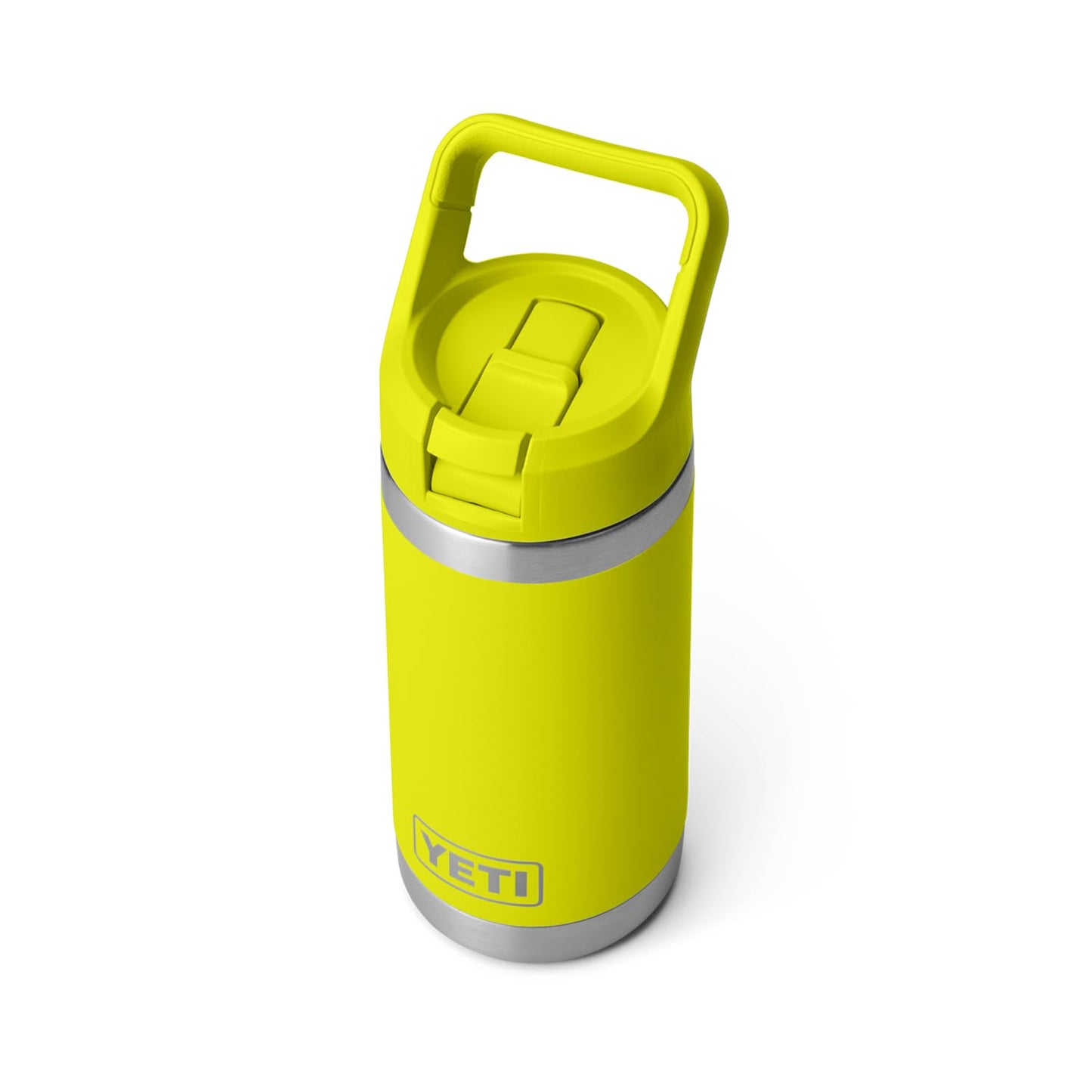 YETI Rambler Jr. 12 oz Kids Bottle, with Straw Cap, Firefly Yellow