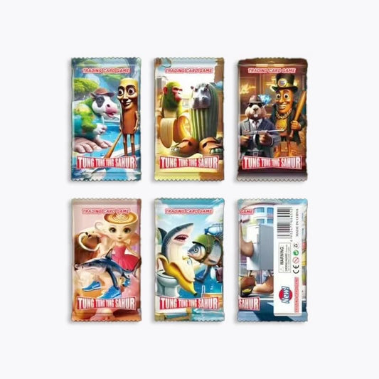 288Pc Official Italian Brainrot Rot Cards Collection, Tralalero Tralala and Tung Tung Tung Sahur,Gold Card Flash Card Collection, Rare (48Pc Blindbag)