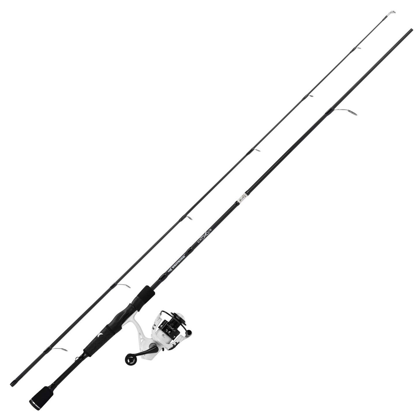 KastKing Crixus Fishing Rod and Reel Combo, High Performance Spinning & Baitcaster Combo, IM6 Graphite 2Pc Blanks, Zirconium Oxide Rings, SuperPolymer Handle, Lightweight Reel with Aluminum Spool