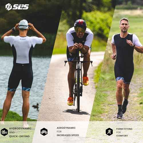 SLS3 Triathlon Suits Mens - Aerodynamic Sleeved Mens Tri Suit ? Lightweight Trisuit with Premium FX Fabrics - 2 Pockets