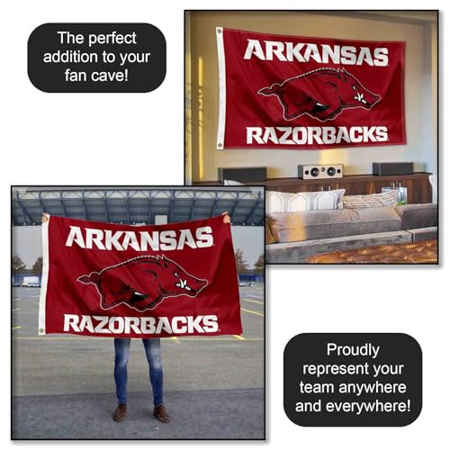 Arkansas College Logo Flag 3x5 ft - Polyester Sports Banner for Tailgating & Home