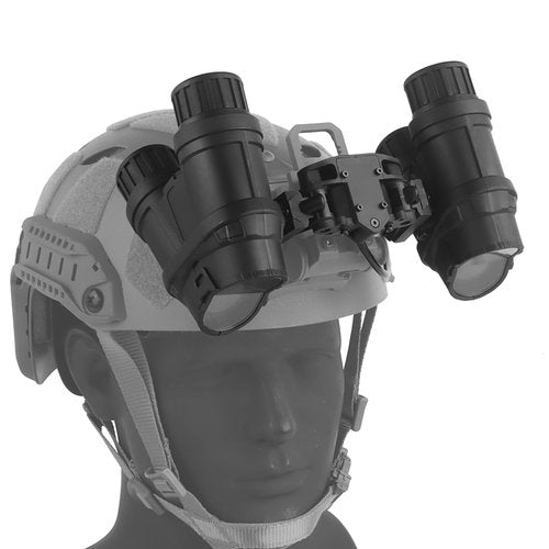 Tactical NVG Model with Battery Box, No Function NVG Decoration Model, Tactical Helmet L4G24 Mount Bracket, Outdoor Paintball Airsoft Helmet Accessories A