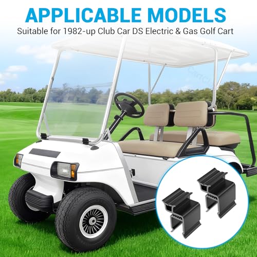 Club Car DS 1982+ Windshield Retaining Clips Kit - Black, Fit 1982-Up Models