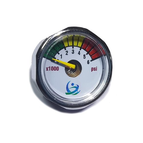 Aopkeo 1 inch Pressure Gauge Mini Micro Manometre 1/8NPT for Paintball PCP Airsoft Mountaineering Diving 1500psi, 2000psi, 3000psi, 5000psi, 6000psi (1/8NPT-6000psi)
