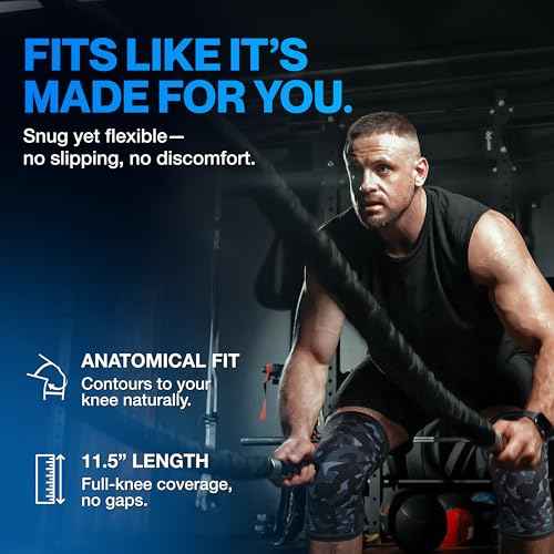 Modvel 7mm Neoprene Knee Sleeves for Men & Women Weightlifting & Powerlifting ? Compression Knee Sleeve Support for Squats, Gym, Training ? USPA, IPL Approved ? Medium Army/dark (Pair)