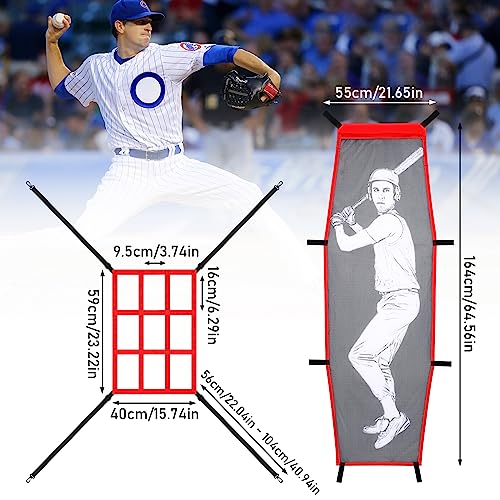 Baseball Pitching Target Dummy Set 2PCS for Training & Practice