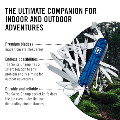 Victorinox Swisschamp Multi-Tool (Sapphire), 91mm