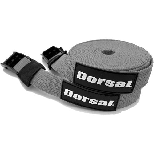 DORSAL Surfboard Kayak SUP Surf Roof Rack Tie Down Straps 15 FT (2) Black
