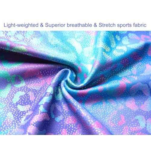 Domusgo Gymnastics Leotards for Girls Sparkly One Piece Tumbling Outfits