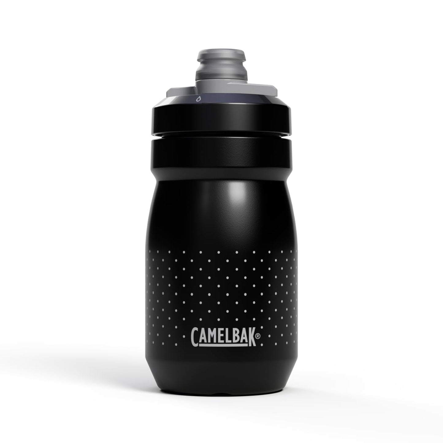 CamelBak Podium Bike Squeeze Water Bottle, Lightweight Design with High Flow Cap for Cycling, 15oz, Black