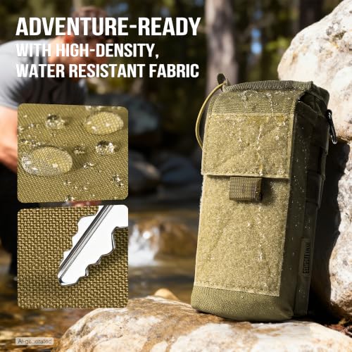 OneTigris Tactical Molle Water Bottle Holder 16-32 oz - Brown