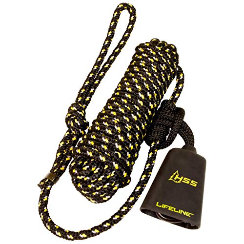 Hunter Safety System 30' Reflective Lifeline with Silent Climbing & Ground-to-Stand Fall Protection