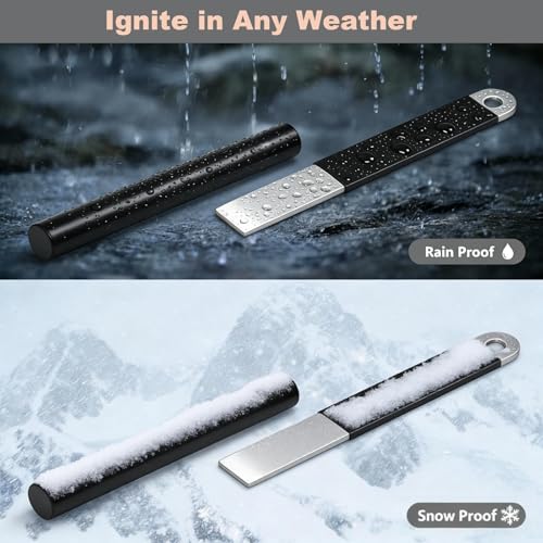 4-Inch Waterproof Ferro Rod Fire Starter for Camping Survival Bushcraft