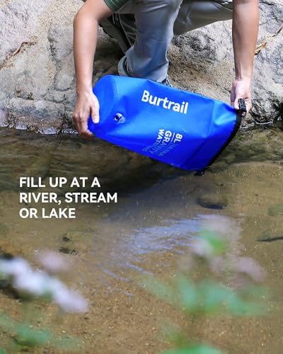 8L Portable Gravity Water Bag for Camping Hiking & Water Filtration