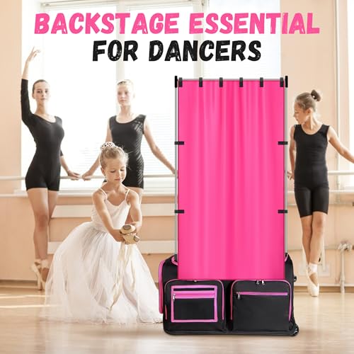 Red Privacy Curtain for Dance Bag 59 x 31.5 Inches Portable Changing Room