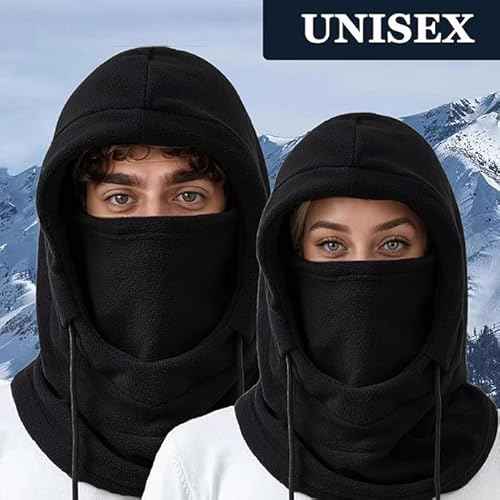 Balaclava Men's and Women's Winter Skiing Masks - Outdoor Bicycle Windproof Warm Hats, Winter Cold Masks, and Scarves