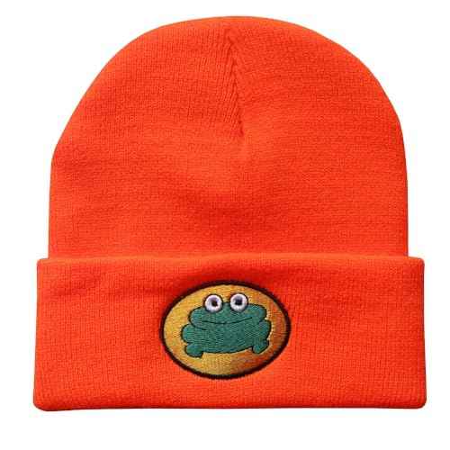 Cute Cartoon TV Parappa The Rapper Frog Beanie Hat Unisex Funny Knitted Beanie Novelty Beanies Knit Hats