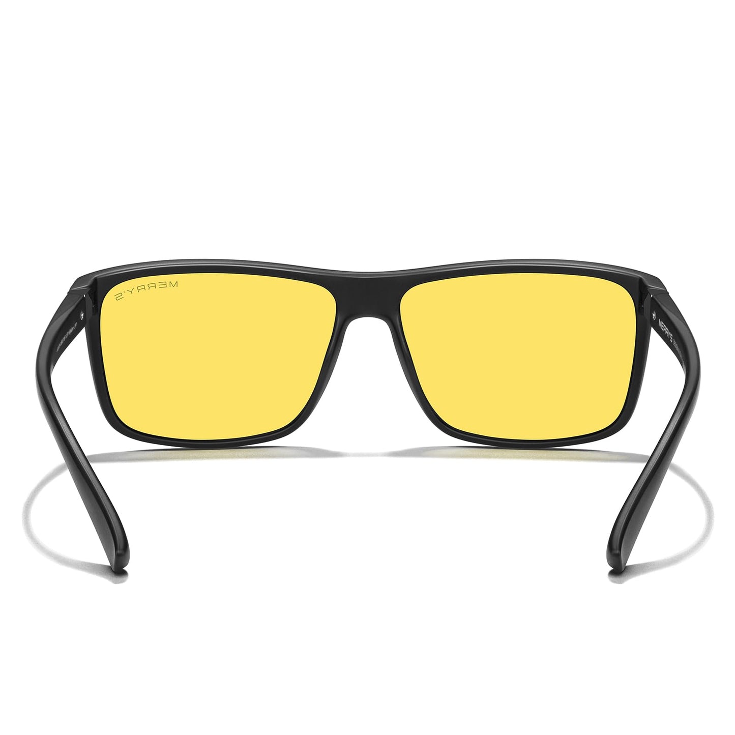 MERRY'S Rectangular Polarized Sports Sunglasses for Men Women Cycling Driving Fishing UV400 Protection S8225