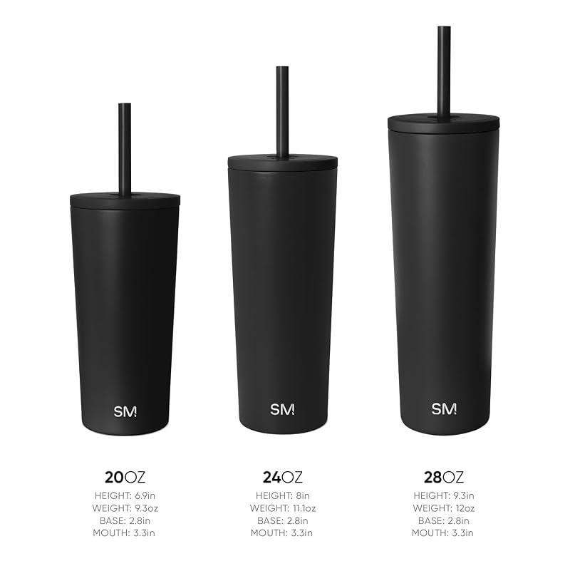 Simple Modern Iced Coffee Tumbler 24oz - Pink (Blush) variation included