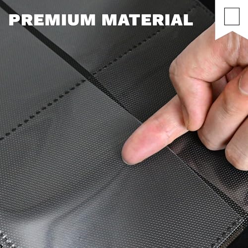 Sky Blue 4-Pocket Toploader Binder for 128 3x4 Rigid Trading Cards