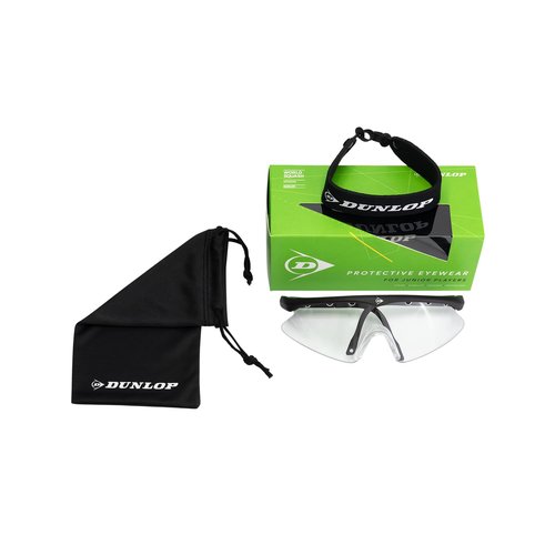 Dunlop Sports Junior Protective Squash Eyewear, Black