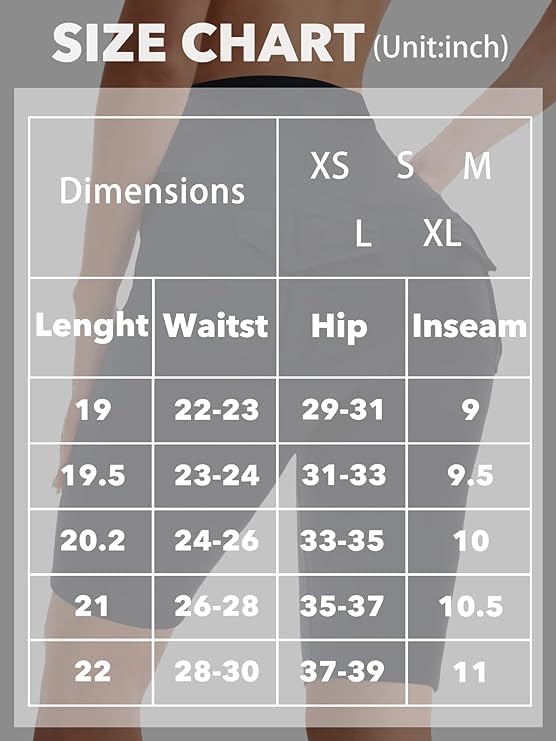 Women’s High Waisted Biker Shorts with Pockets - Large, Black White Navy 3-Pack